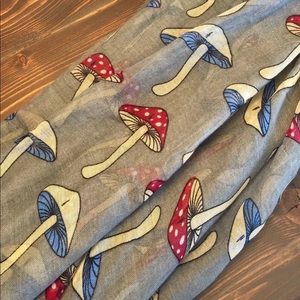 Infinity mushroom scarf